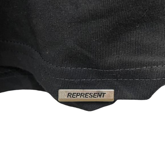 NWT Represent England Bullterrier T-Shirt Jet Black Designer Mens Size Large - Picture 12 of 16